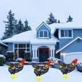 thumbnail image 3 of hirigin Chicken Garden Decoration Sign, Outdoor Rooster Hen Holiday Yard Lawn Ornaments for Christmas Thanksgiving, 3 of 9