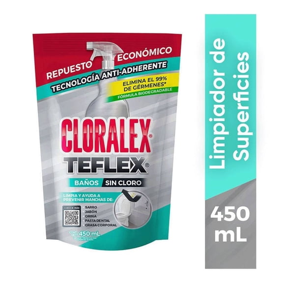 Limpiador de superficies Cloralex Teflex pouch 450 ml