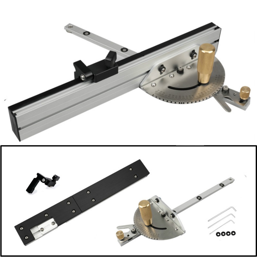 450Mm Miter Gauge With Track Stop Table Saw/Router Miter Gauge Sawing  Assembly