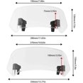 thumbnail image 2 of Motorcycle Windscreen, Universal Adjustable Extension Windshield For CBR 125R X4 NC700 SX VFR 1200/F XL 1000 CBF600S, 2 of 5