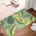 thumbnail image 1 of Front Door Mat Avocado Bedroom Entryway Rug Non-Slip Washable Indoor Carpet Doormat Decorative Low Profile Area Rug for Home Living Room Bedroom Laundry Floor Decor, 24 x 16 Inch, 1 of 7
