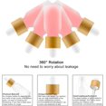 thumbnail image 3 of shiyou-Frosted Glass Dropper Bottles 6pcs Empty Refillable Frosted Transparent Glass Essential Oils Perfume Dropper Bottles with Bamboo Lids & Glass Eye Dropper Liquid Cosmetic Containers (10ML), 3 of 4