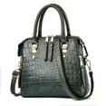 thumbnail image 1 of Bolso de hombro de cuero PU para mujer, bolso de mano de lujo con patrón de cocodrilo, bolso con asa de diseño, bolso cruzado de hombro para mujer, invierno, nuevo, 1 of 6
