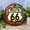 thumbnail image 3 of HELLOYOUNG Vintage Route 66 Metal Sign Rustic Green White Weathered Aluminum Wall Art Decor for Home Garage Cafe 7.87x7.87 Inch, 3 of 6