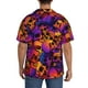 thumbnail image 3 of Fotbe Skull Camisa Estampada de Manga Corta para Hombre, Casual de Verano, Estilo Playero, Sin Arrugas-Large, 3 of 5
