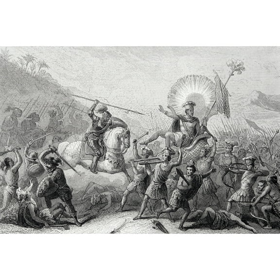 Posterazzi DPI1860701 Battle of Otumba Mexico 7 July 1520 Poster Print, 18 x 12