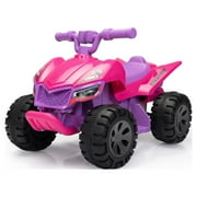 TOBBI 6V Kids Electric Quad ATV 4 Wheels Ride on Toy with Sprayers, Music, Bluetooth, Electric Toy Car for 3-5 Children