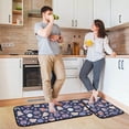 thumbnail image 6 of SKYSONIC Cartoon Owl Ghost Bat Kitchen Rugs 2 Pieces, Cute Halloween Floor Mat Room Area Rug Washable Carpet Perfect for Living Room Bedroom Entryway, 6 of 7