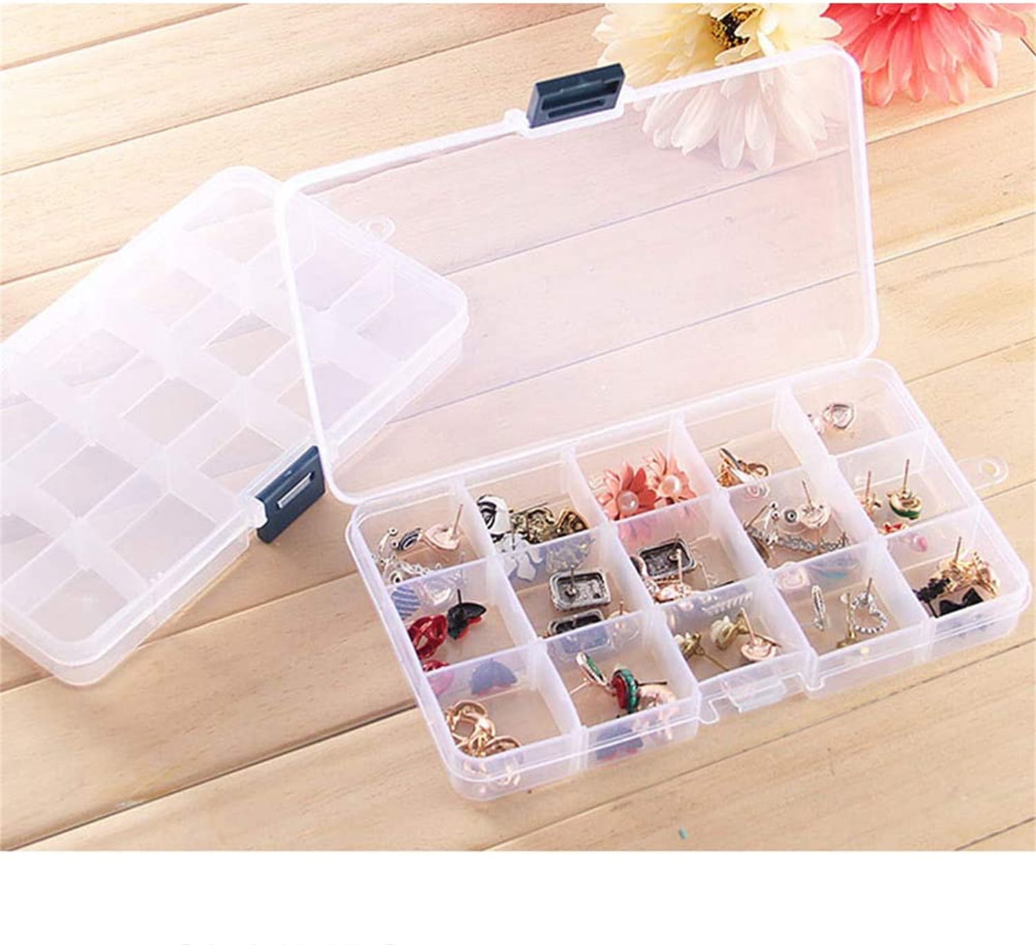 4 Pk Small Storage Boxes Plastic Containers Bead Button Crafts Organiz —  AllTopBargains