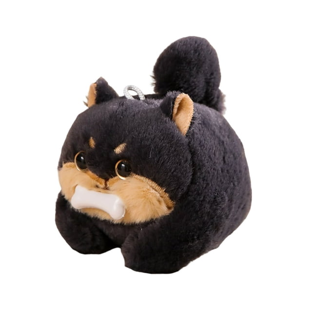 LEEYNEER Pendentif Jouet Chien de Course à Remontage Design Yeux 3D Apparence Adorable Peluche Poupée Jouet Interactif