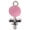 Pink, variant on Silver Plated Pink Rattle - Rope Charm Bead Dangle with Mini 2026