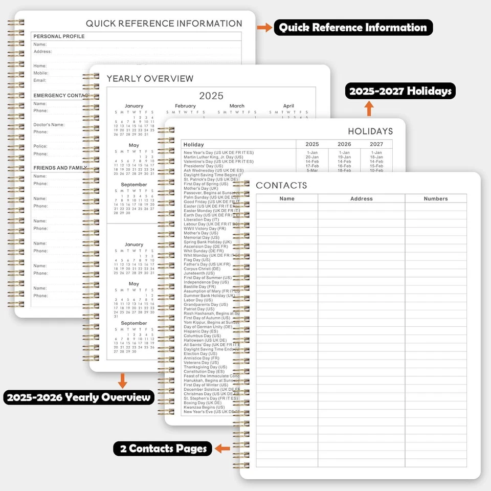 2025 Planner – 2025 Planner Weekly And Monthly, Jan. 2025 - Dec. 2025, 8" X