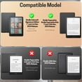 thumbnail image 2 of Case for Kindle Paperwhite 12th Generation 2024 / Kindle Colorsoft Signature Edition - 7" PU Leather Protective Folio Cover for Kindle Paperwhite Kids with Auto Sleep/Wake, World Stamp, 2 of 7