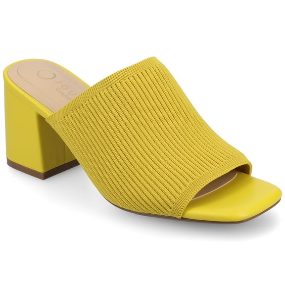 Journee Womens Lorenna Open Square Toe Block Heel Dress Sandals, Widths Available