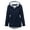 Navy, variant on Aayomet Winter Coats For Women Plus Size Womens Casual Lightweight Quilted Jacket Long Sleeve Oversized Warm Winter Button Coat with Womens Puff Jacket,Navy S
