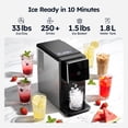 thumbnail image 6 of Simzlife Countertop Nugget Ice Maker - 33lbs/24h Chewable Sonic Pellet Ice Machine, 1.8L Removable Tank, Auto Self-Cleaning & Smart Measured Dispensing for Home, Office, Party, 6 of 11
