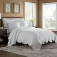 thumbnail image 4 of Historic Charleston Bedspreads 100% Cotton White King 114 In x 120 In All season Embossed floral design, 4 of 5