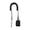 Black, variant on Towing Rope With Tightly Spiral Structure Standing Assist Strap With Ankle Covers Durable Towing Rope For Kayaker(Pink-One Size)