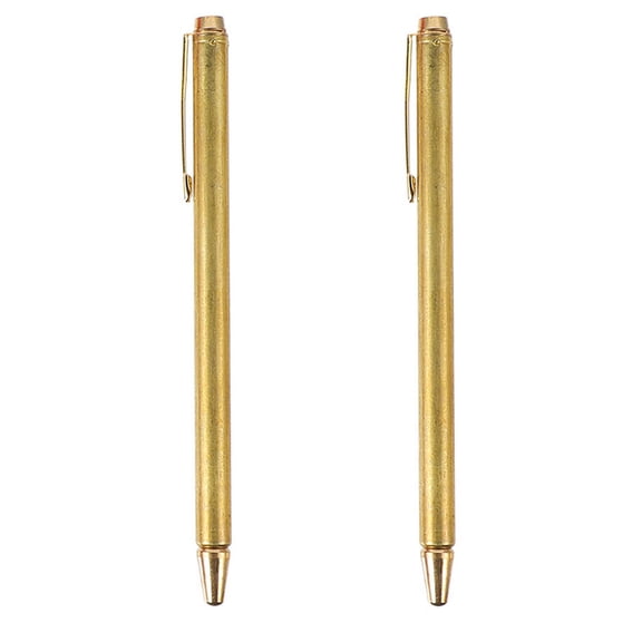 Masteelf 2 Pcs Ruler Permanent Marker LED Torch Green House Golden