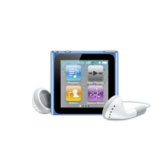 Apple iPod Nano 6th Generation 8GB Blue (In Plain White Box), MC689LL/A