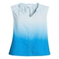 thumbnail image 5 of CHOK Ruffle Neck Linen Blend Top  Sizes XS-XXXL, 5 of 5