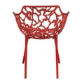 thumbnail image 4 of LeisureMod Fauteuil de Salle à Manger Moderne Devon Intérieur Extérieur en Aluminium Rouge Ensemble de 4, 4 of 9