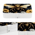 thumbnail image 4 of Honeybee PU Leather Jewelry Boxes Necklace Holder Display Case with Removable Compartment Portable, 4 of 6