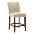 thumbnail image 4 of Chelsea Lane Counter Height Linen Dining Chairs, Set of 2, Beige, 4 of 6