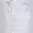 thumbnail image 5 of FOCUSNORM Women Sling Top Solid Color Crop Low Chest Sexy Bodycon Top Clothes, 5 of 5
