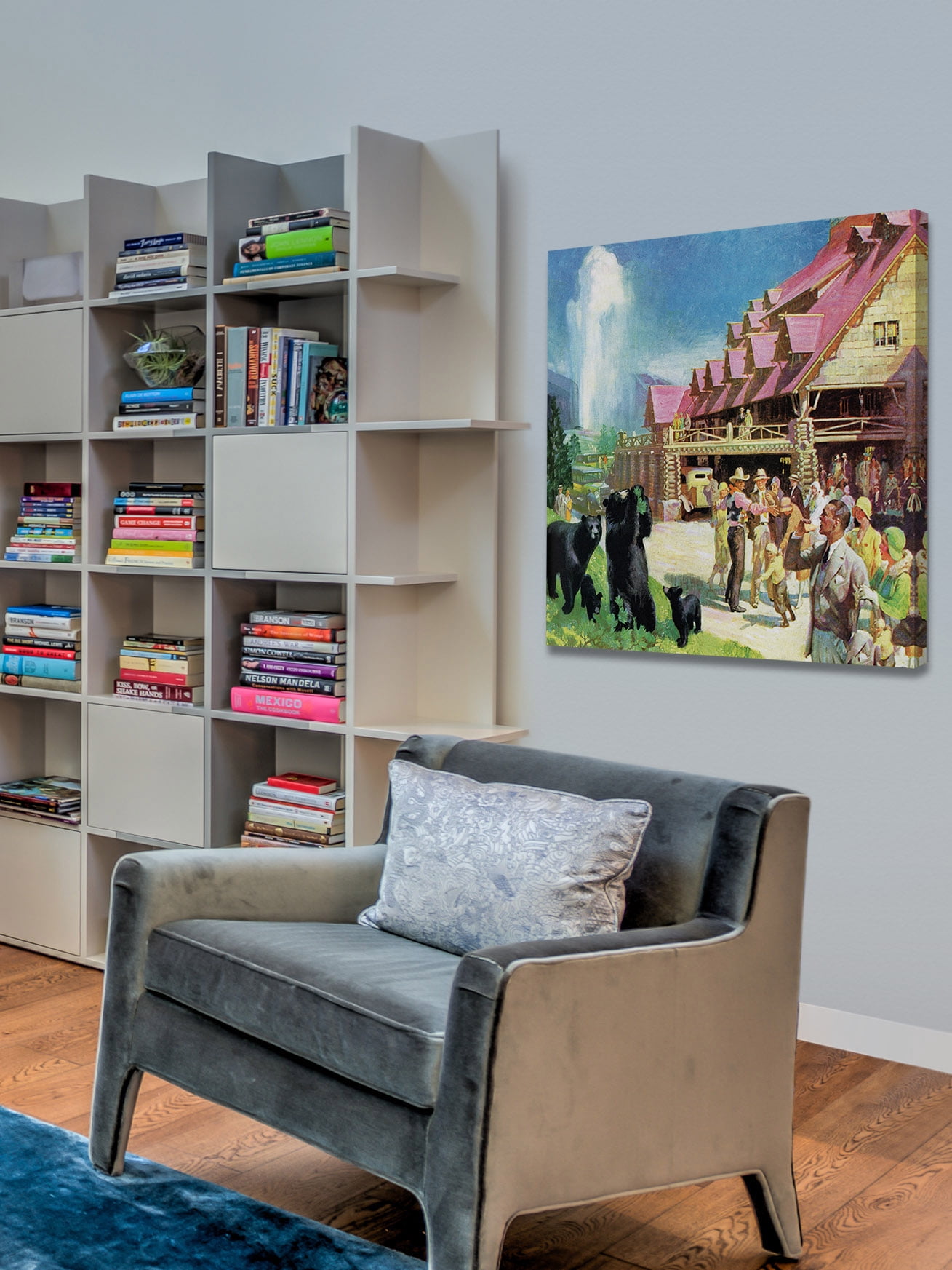 "Yellowstone Inn" Painting Print on Wrapped Canvas