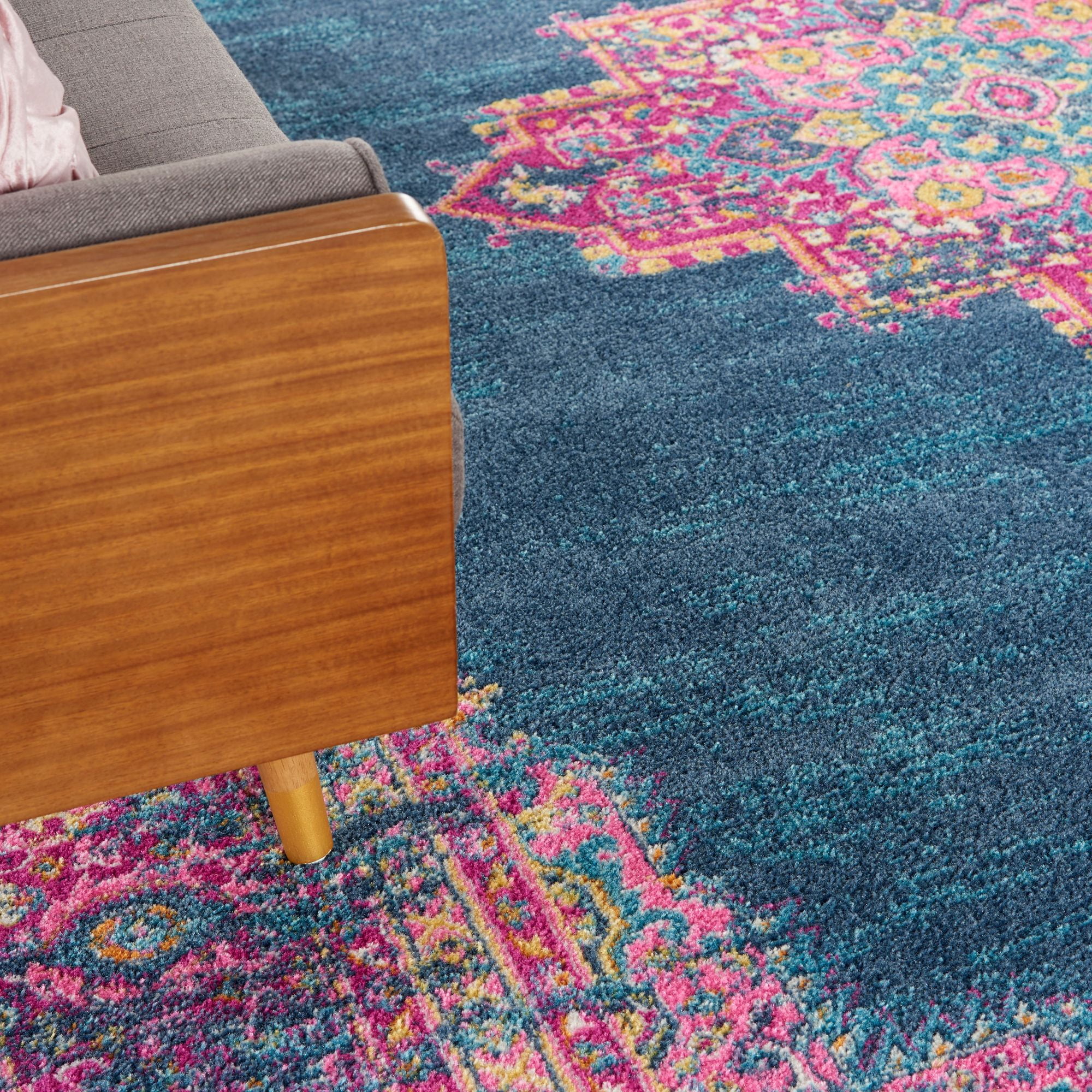 Nourison Passion 6'7" x 9'6" Blue Bohemian Indoor Rug