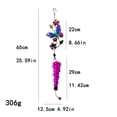 thumbnail image 3 of Fmbmuo Compact Bird Feeders Splashproof Hanging Window Feeders, Red Iron Wild Bird Feeders Gifts for Mom Dad, 3 of 4