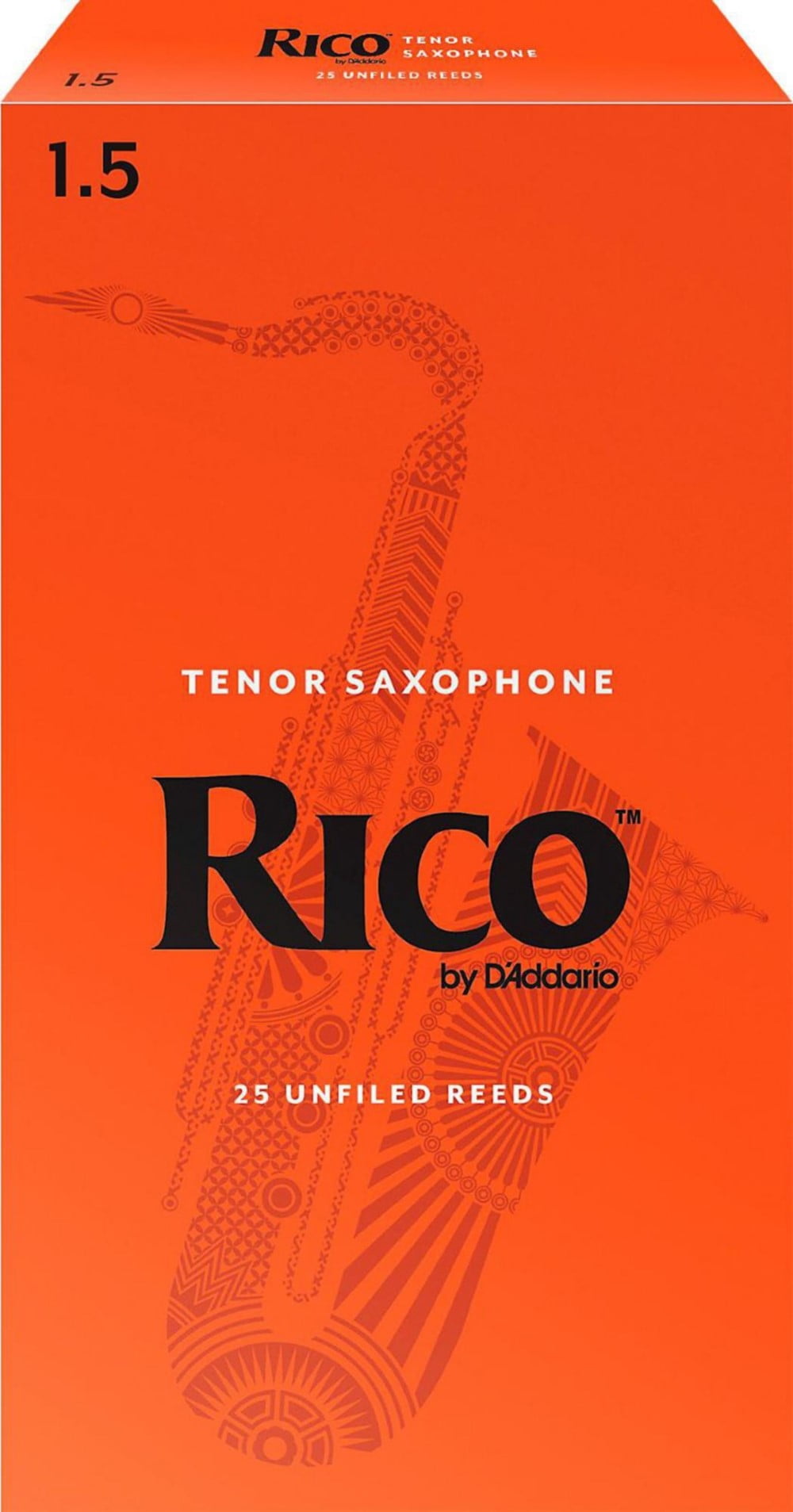Rico Tenor Saxophone Reeds, Box of 25 Strength 1.5