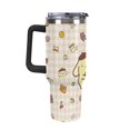 thumbnail image 4 of Pompompurin 40 Oz Tumbler with Handle And Straw, Vacuum Insulated Stainless Steel Double Wall Water Bottle Travel Coffee Mug, Gifts for Women Boys Girls, 4 of 8
