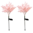 thumbnail image 4 of S SERENABLE 2 Pieces Landscape Solar Rime Shape Stake Light, Height 75cm Easy to Install IP66 Waterproof Garden Road Decoration Long Working Time Sturdy , Pink, 4 of 5