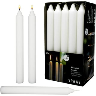  BOLSIUS Ivory Taper Candles - 10 Pack Unscented 10 Inch Dinner  Candle Set - 8 Hours Burn Time - Premium European Quality - Smokeless and  Dripless Household, Wedding, Party, and Home Décor Candlesticks : Home &  Kitchen