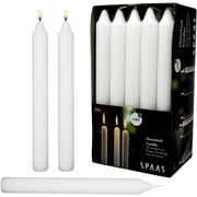 White Dinner Taper Candles 7 inch Tall Dripless Smokeless unscented for candlesticks 6 Hour Long Burning Candle Decorate Your Table Wedding and Christmas - Household Candle Stick 20 Pack