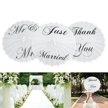 Eecoo Wedding Umbrella Paper Umbrella 3 Types Beautiful White