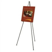 Heavy-Duty Adjustable Instant Easel Stand, 25" To 63" High, Steel, Black | Bundle of 2 Each