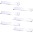thumbnail image 1 of JM Paquete de 6 estantes acrílicos, estante de pared flotante de 15 pulgadas para habitación de niños, estantes para exhibición de cuadros, estantes Funko Pop, almacenamiento de juguetes, estantes transparentes JM, 1 of 5