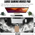 thumbnail image 2 of Extended Large Gaming Mouse Pad, Horror Anime Manga Large Desk Mat for Desktop XXL, Non-Slip Rubber Base Stitched Edges Long Computer Keyboard Desk Pad Mouse Mat for Gaming Home Office 35.4"X15.7", 2 of 7
