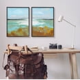 thumbnail image 2 of Stupell Industries Moss Abstract Grassy Landscape Painting Black Framed Art Print Wall Art, Set of 2, Design by Nikita Jariwala, 2 of 7