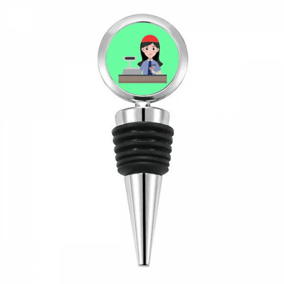 Service Cashier Supermarket Checkout Bottle Stopper Stainless Steel Rubber Reusable