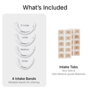Intake Breathing Nasal Strip Starter Kit (15 Count, Clear) - Boost Oxygen Intake, Reduce Snoring, Improve Sleep Quality - Sweat Resistant, Skin Safe Nasal Strips - Extra Strength Snoring Solution