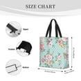 thumbnail image 4 of Vsdgher Vintage Floral print Tote Bag for Women Shoulder Bag with Zipper Large Shoulder Bag Handle Handbag Portable Washable for Travel, Work, 4 of 8