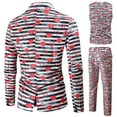 thumbnail image 5 of Azrian Men Suit Men's Fashion Valentine's Day Suit Jacket + Vest + Suit Pants Three-piece Set, 5 of 6