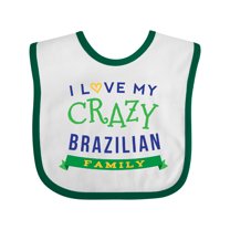 Inktastic Brazilian Family Reunion Funny Boys or Girls Baby Bib