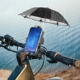 thumbnail image 5 of 360 Degree Rotating Phone Holder Umbrella Mount Automatic Lock Anti-Shake Shock Absorption Thick Silicone Pad Sunshade Adjustable Universal for Bike Motorcycle Electric Vehicle Navigation, 5 of 5