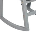 thumbnail image 4 of Afuera Living Outdoor Wood Patio Chevron Rocker in Gray Wash, 4 of 8