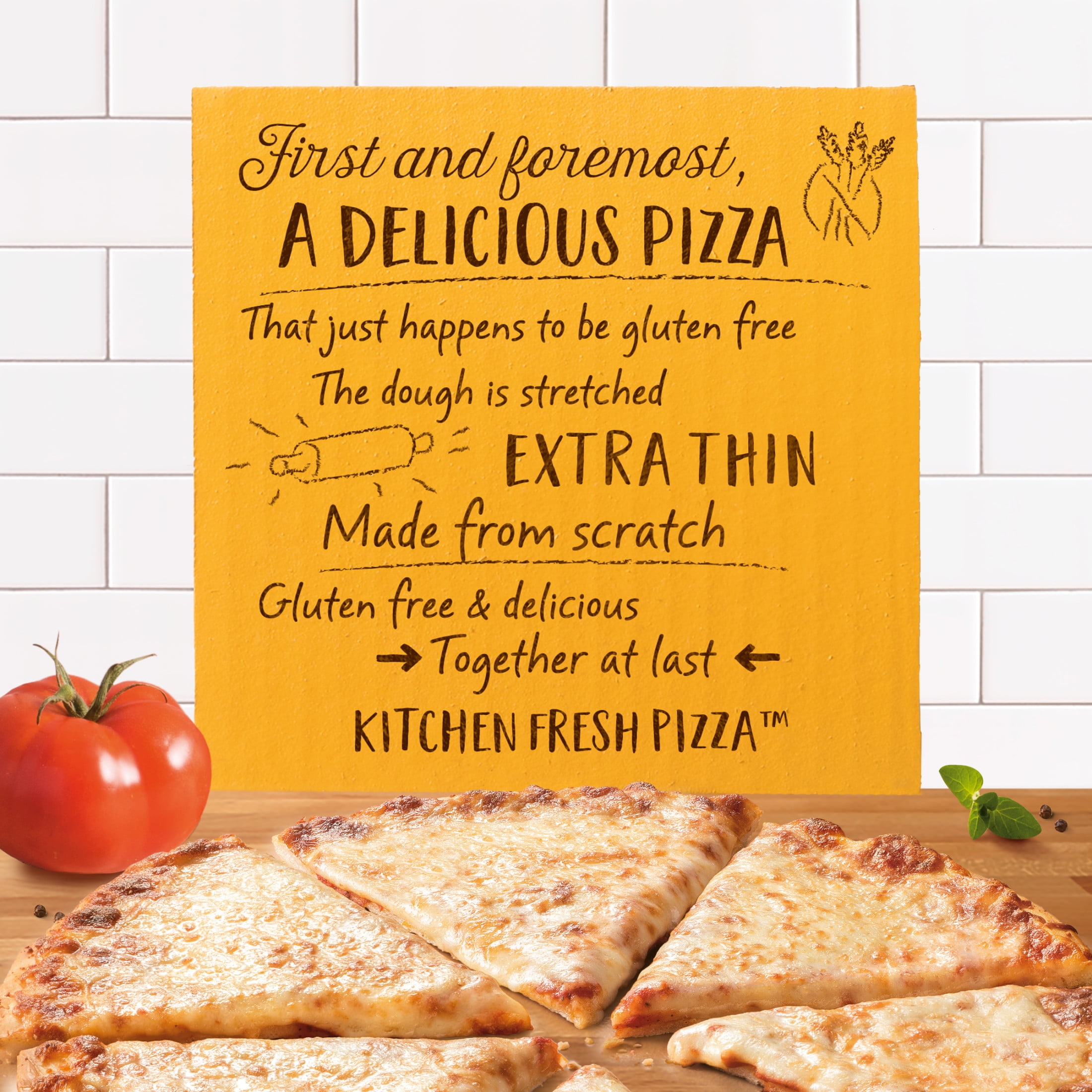 Freschetta Four Cheese Medley Gluten Free Thin Crust Frozen Pizza, 17.5 oz